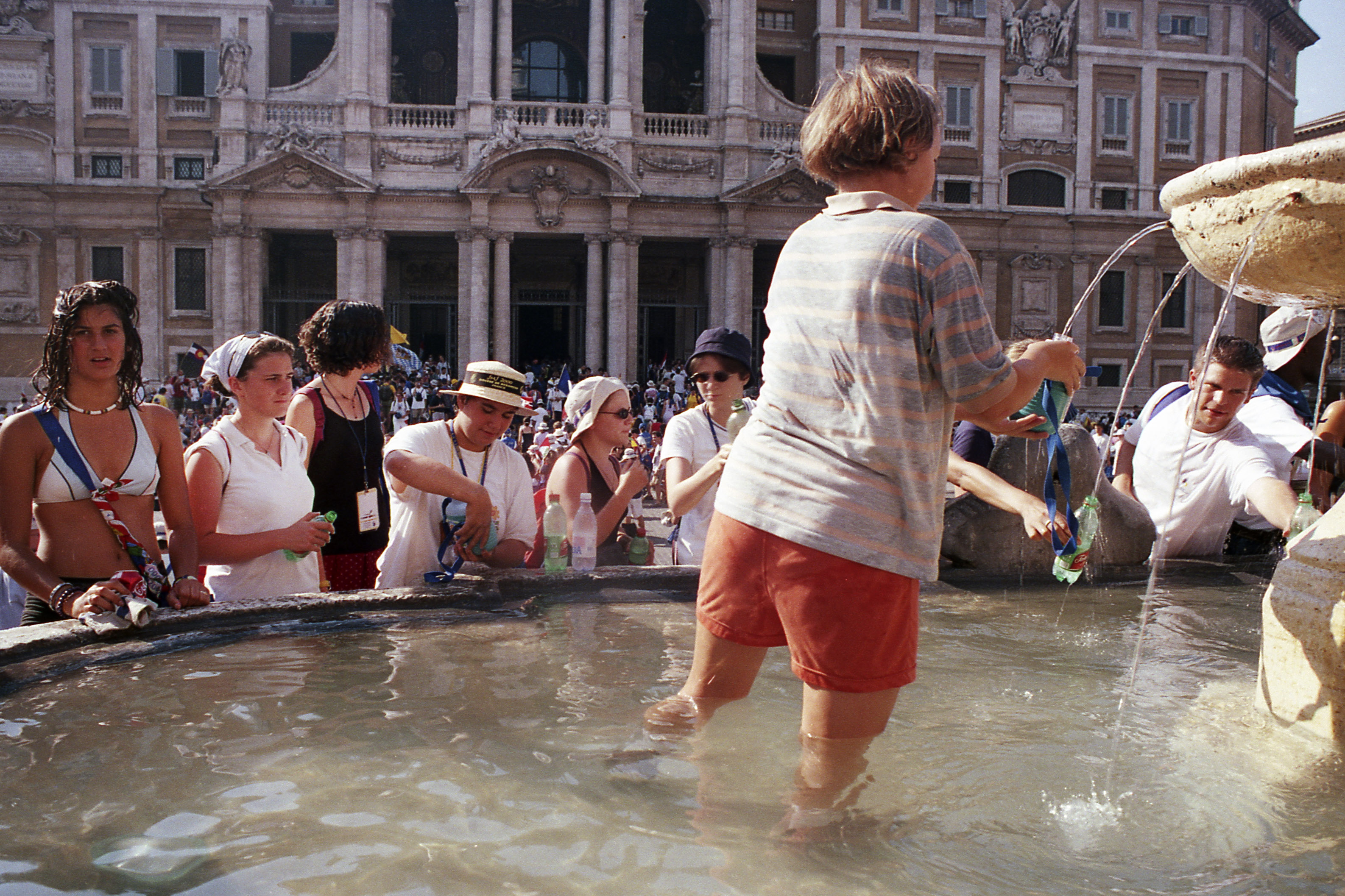 Nella fresca acqua della fontana